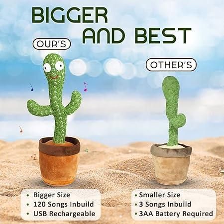 Buy LED Musical Dancing & Mimicry Cactus Toy