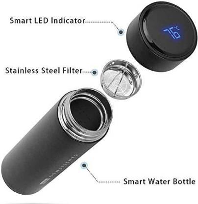 Best Stainless Steel Water Bottle With Automatic Led Temperature Display 500 ML