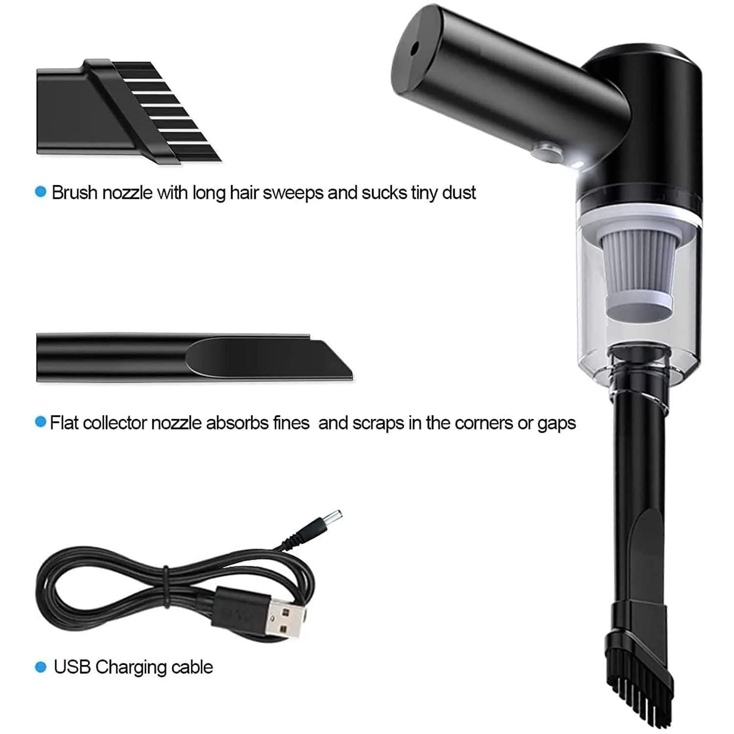 Best Portable Handheld Air Duster Wireless 2 in 1 Vacuum Cleaner