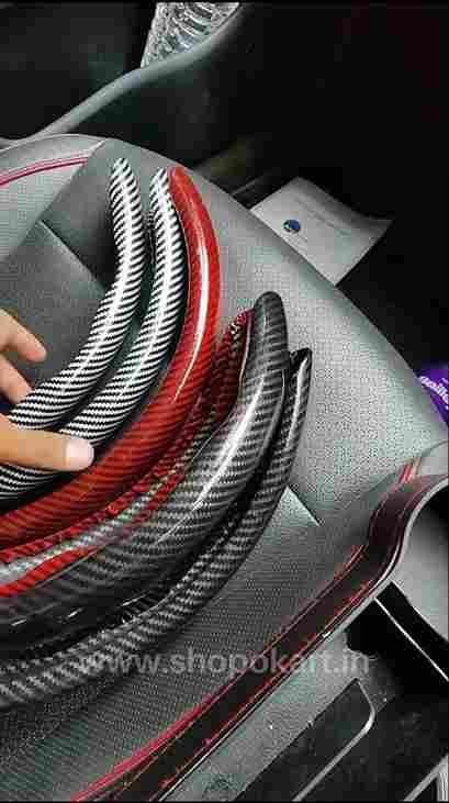 Buy New Carbon Fiber ABS Texture Steering Wheel Grip Cover for Cars