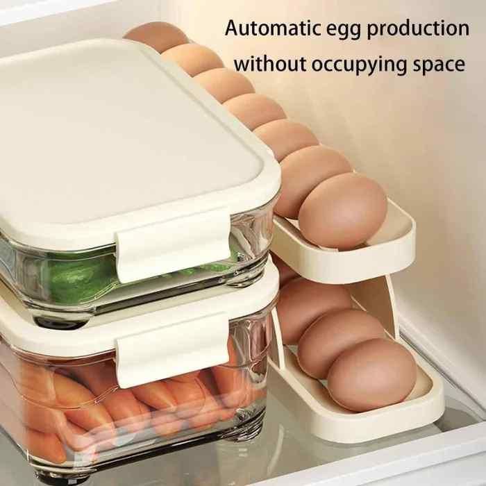 Best Automatically Rolling Egg Holder Tray Display Rack