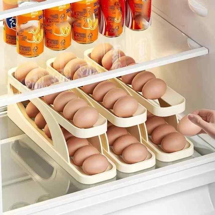 Best Automatically Rolling Egg Holder Tray Display Rack