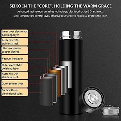 Best Stainless Steel Water Bottle With Automatic Led Temperature Display 500 ML