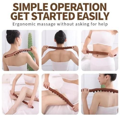 Buy Wooden Massage Roller Stick for Back in India